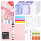 A6 Loose - leaf Binder Journal Book Notebook Leather PU 6 Hole Loose Spiral Calculator - Show Gadgets